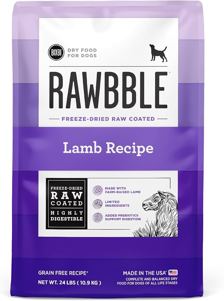 BIXBI DOG RAWBBLE LAMB KIB 24#