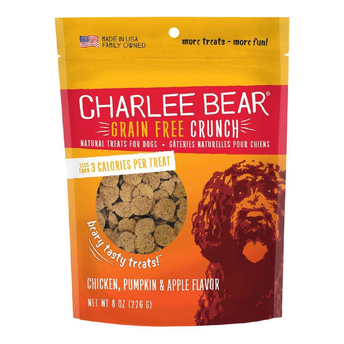 CHARLEE BEAR DOG CHK/PUMP/APP TRT 8OZ