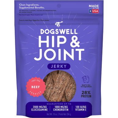 DOGSWELL HIP JNT JERKY GF BEEF 10OZ