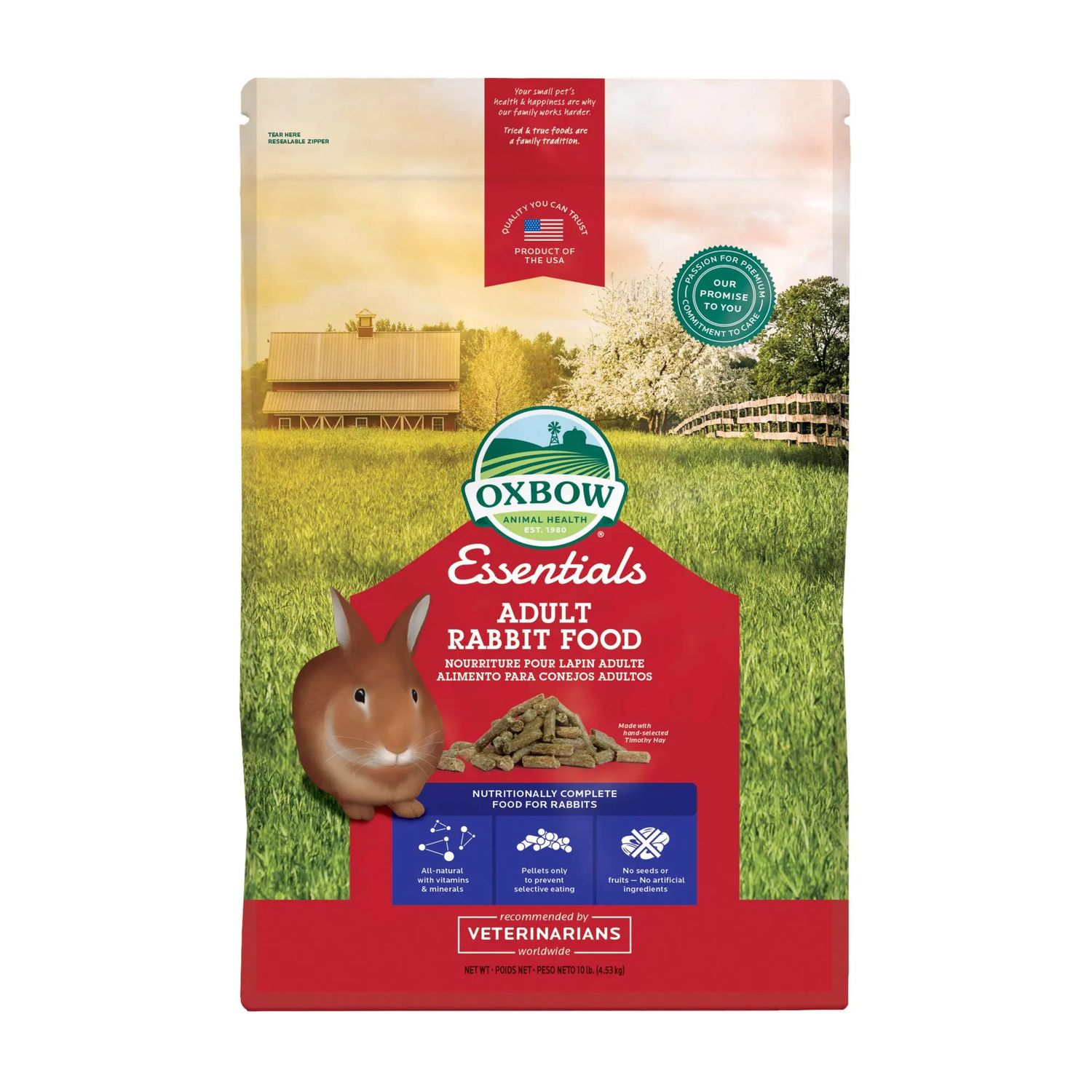 OXBOW ESSENTIALS ADULT RABBIT 10#