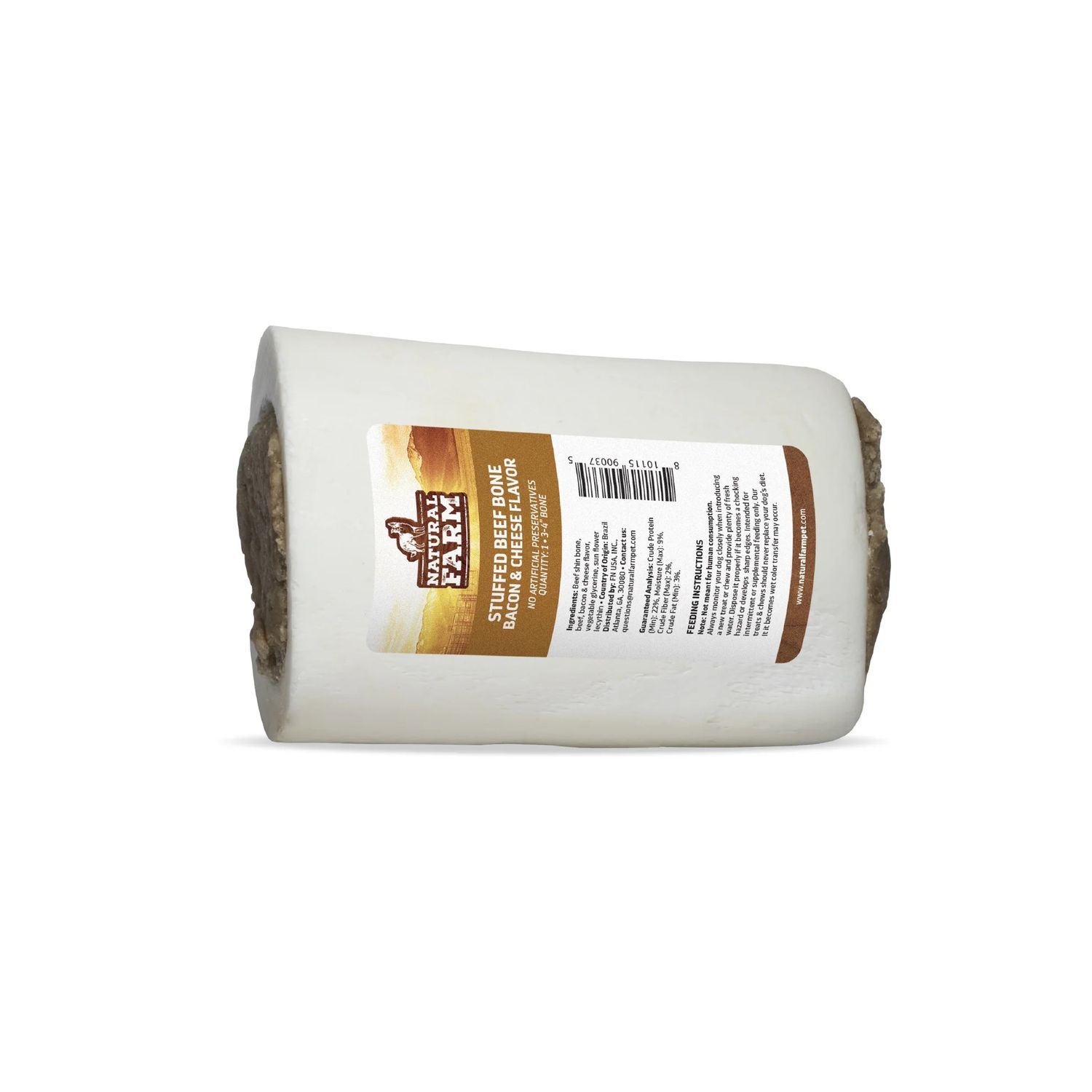 NATURAL FARM DOG BAC/CHZ FILLED 3-4&quot;