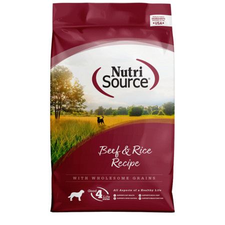 NUTRISOURCE DOG BEEF/RICE 12#