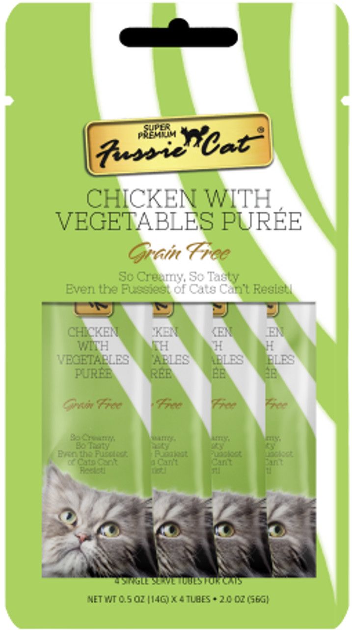 FUSSIE CAT PUREE CHKN/VEGGIE 4PK