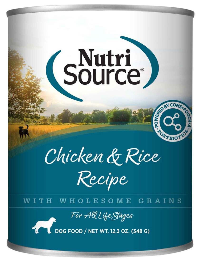 NUTRISOURCE DOG CH/RICE 13OZ