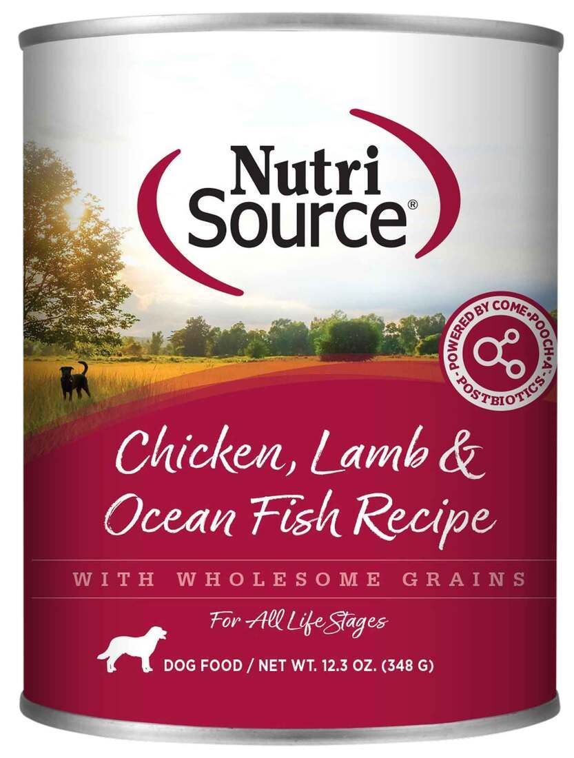 NUTRISOURCE DOG CHK/LM/OFISH 13OZ