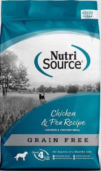 NUTRISOURCE DOG GF CHK/PEA 30#