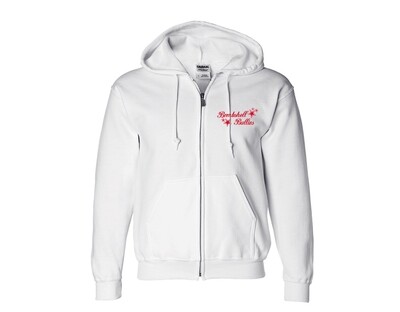 White Zip-Up Bombshell Sweatshirts White Zip-Up Bombshell Sweatshirts