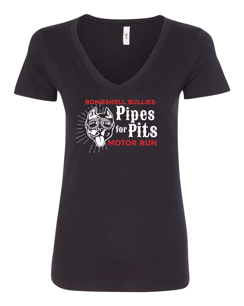 "Pipes for Pits" - Womens V-Neck