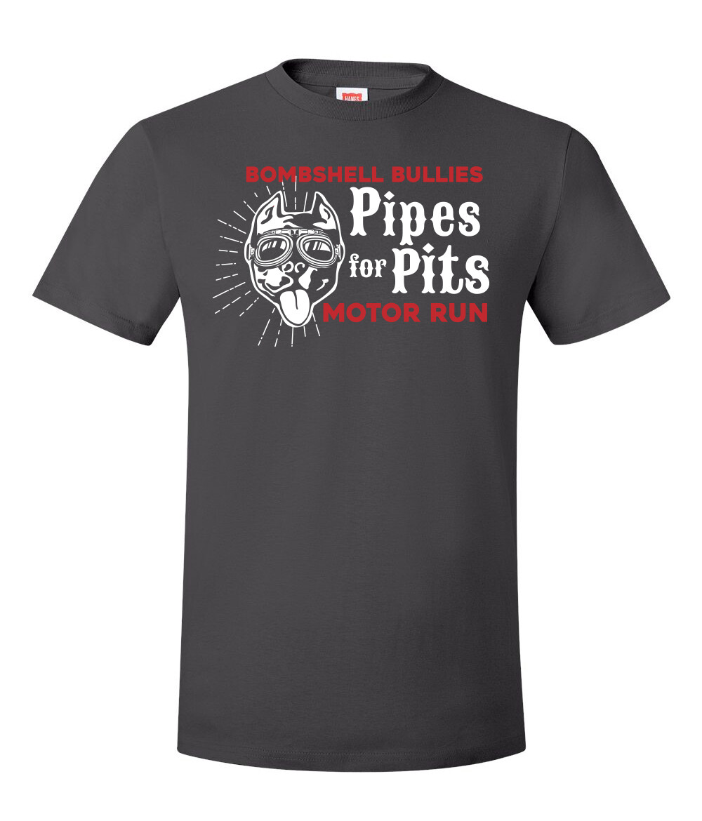 "Pipes for Pits" - Crew Neck T-Shirt