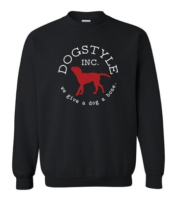 Dogstyle Crew Neck Sweatshirt - Black