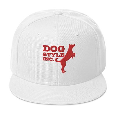 Dogstyle Inc White Snapback Hat