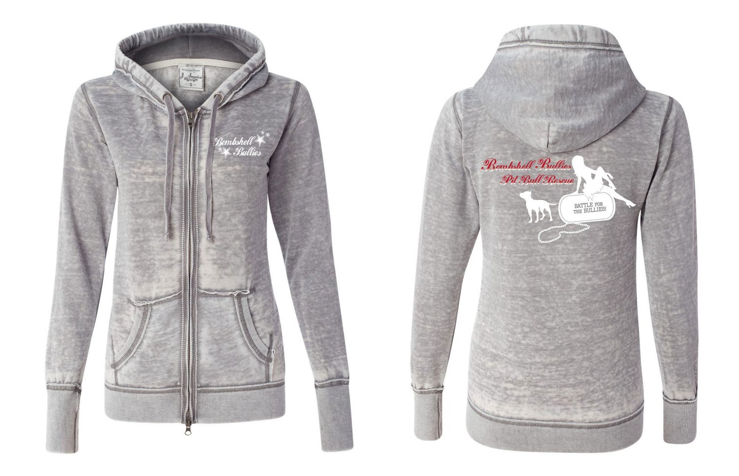 Bombshell Women&#39;s Fleece Full-Zip Hooded Sweatshirt