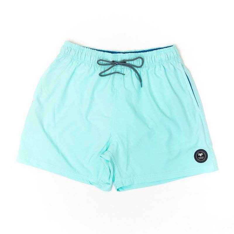 Men&#39;s Light Blue Quick-Dry Elastane Swim Shorts