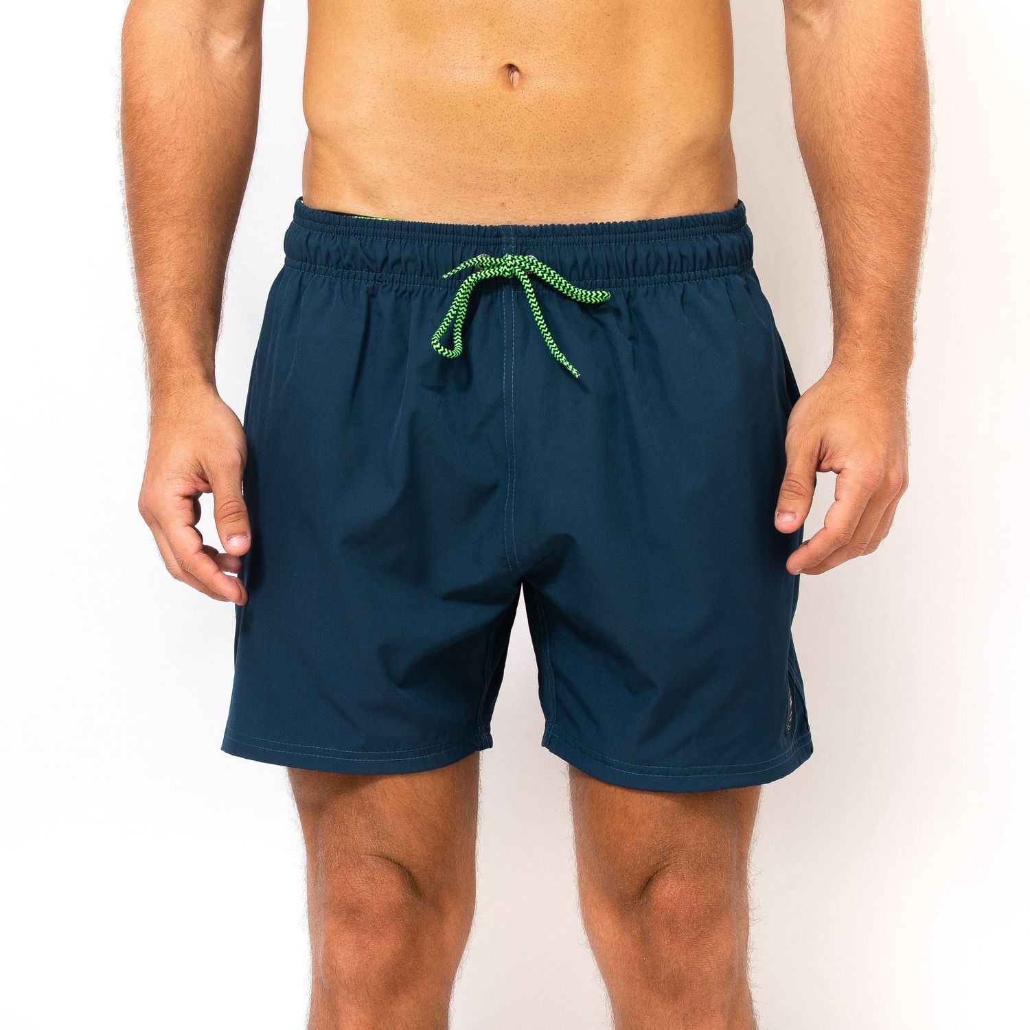 Men&#39;s Navy Blue Stretchy Shorts - Comfortable Casual Wear for Summer Adventures