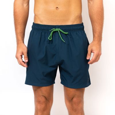 Men&#39;s Navy Blue Stretchy Shorts - Comfortable Casual Wear for Summer Adventures