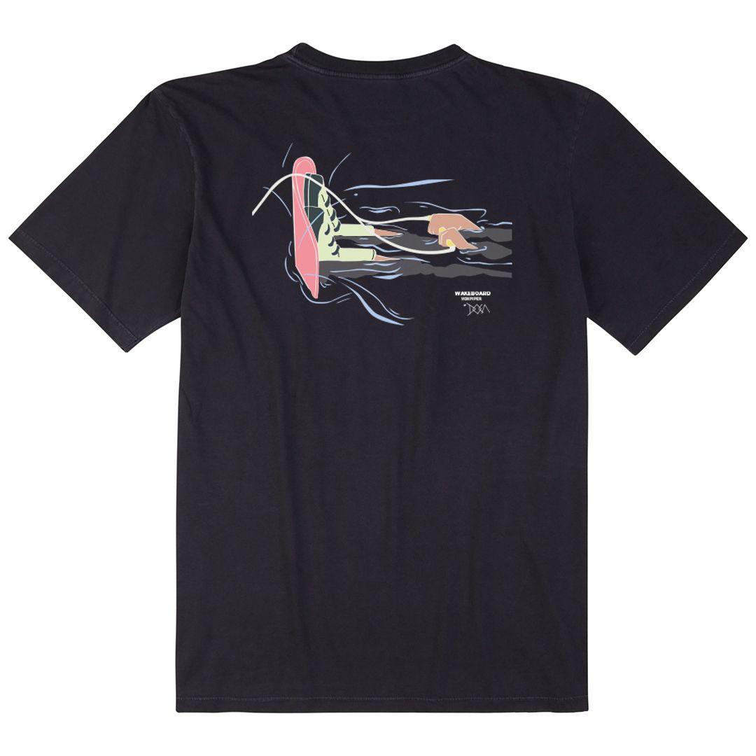 VonPiper Casual Black T-Shirt by DOCA - Perfect Everyday Wear for Style and Comfort