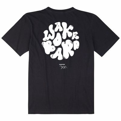 Cool Black Wakeboard T-Shirt by VonPiper - Perfect for Water Sports Enthusiasts