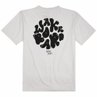 Off-White Doca Wakeboard T-Shirt by VonPiper - Casual Surf Style Tee for Water Sports Enthusiasts