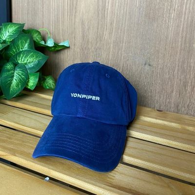 Navy Blue Vonpiper Dad Hat - Trendy &amp; Comfy Cap for Everyday Style and Outdoor Activities