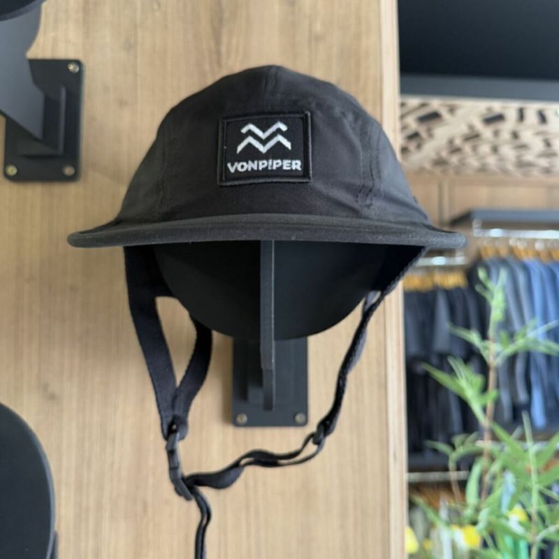 Ultimate Black Surf Hat with Adjustable Strap - Your Go-To Gear for Beach Days and Outdoor Fun