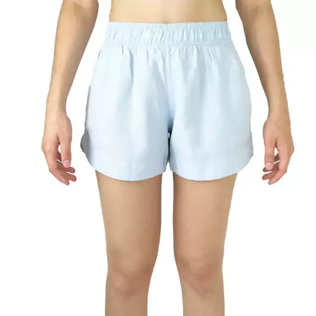 Essential Baby Blue Linen Shorts for Women