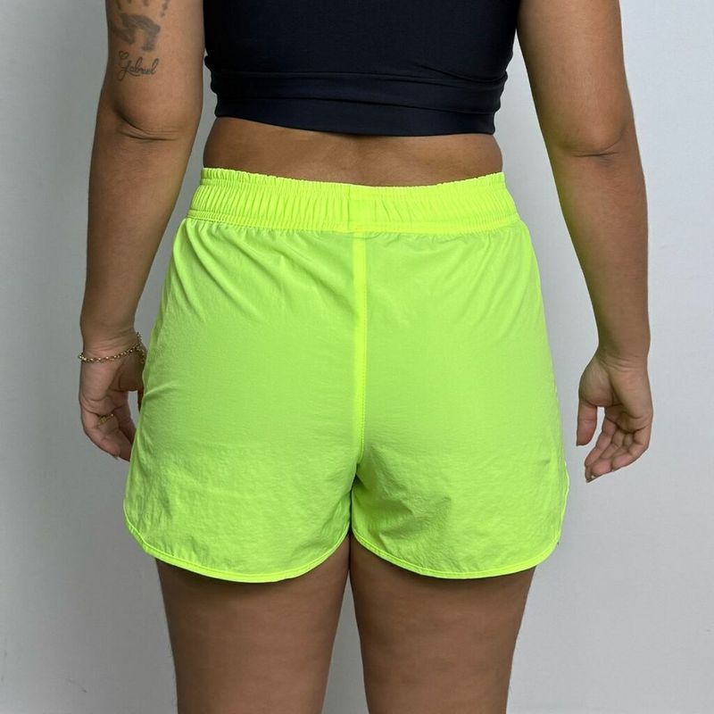 Neon Yellow Women's Action Shorts for Fun and Leisure