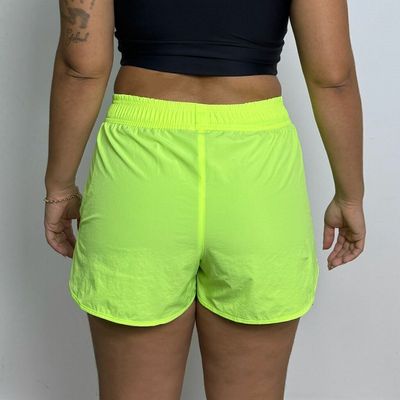 Neon Yellow Women's Action Shorts for Fun and Leisure