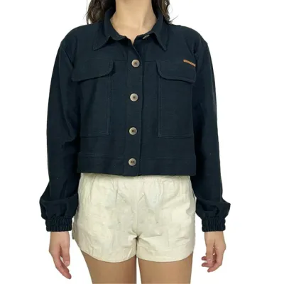 Chic Black Women&#39;s Vonpiper Jacket - Your Go-To Versatile Outerwear for Effortlessly Stylish Everyday Looks