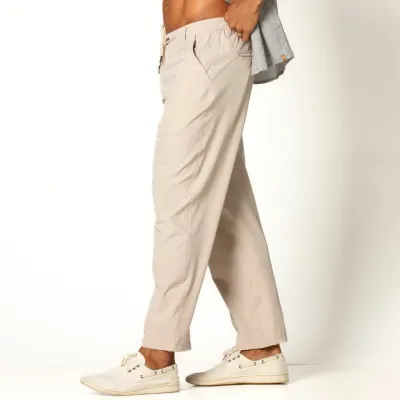 Beige Joatinga Pants by Vonpiper - Stylish and Comfortable Casual Trousers for Everyday Wear. Perfect for Any Season!