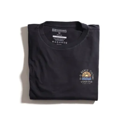 Black Rio Beach Culture T-Shirt - Casual Summer Style Your Paradise Vibe