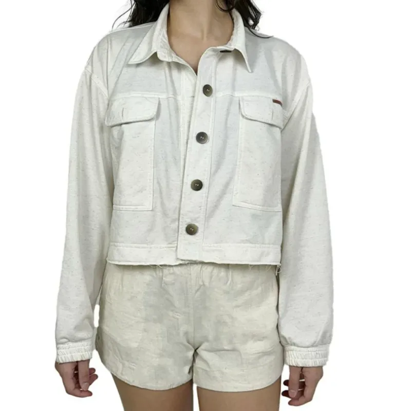 Chic Off-White Women’s Vonpiper Jacket - Stylish &amp; Comfortable Layer for Year-Round Fashion