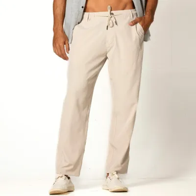 Beige Joatinga Pants by Vonpiper - Stylish and Comfortable Casual Trousers for Everyday Wear. Perfect for Any Season!