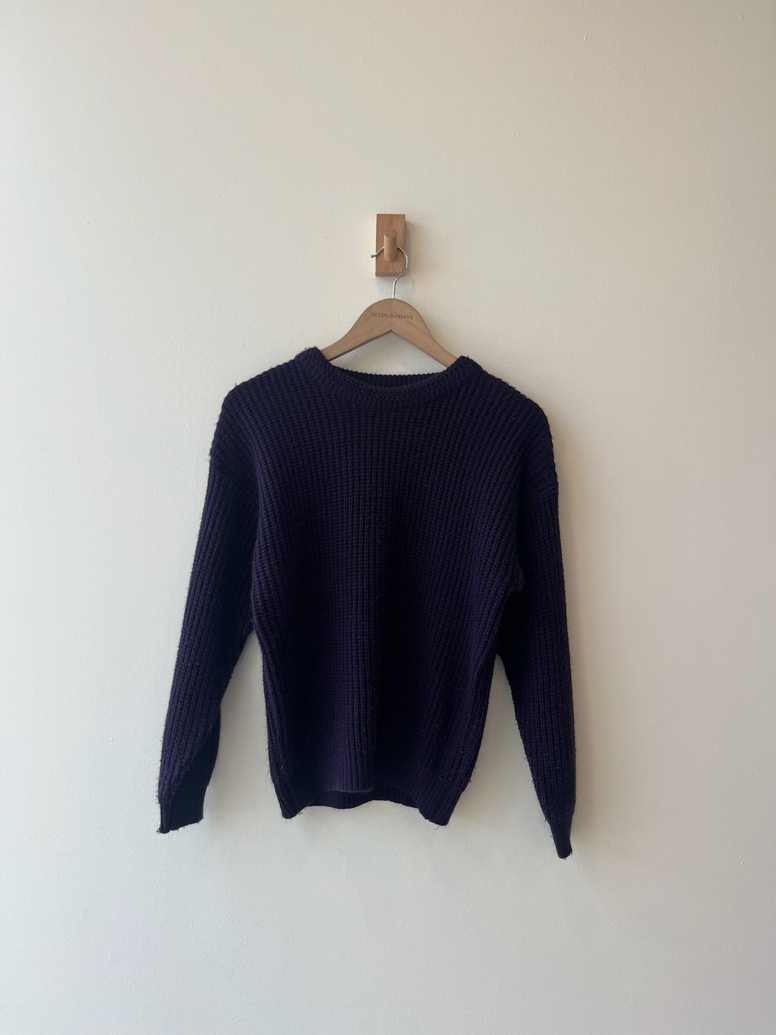 1A1 - Purple Rib Knit Sweater 