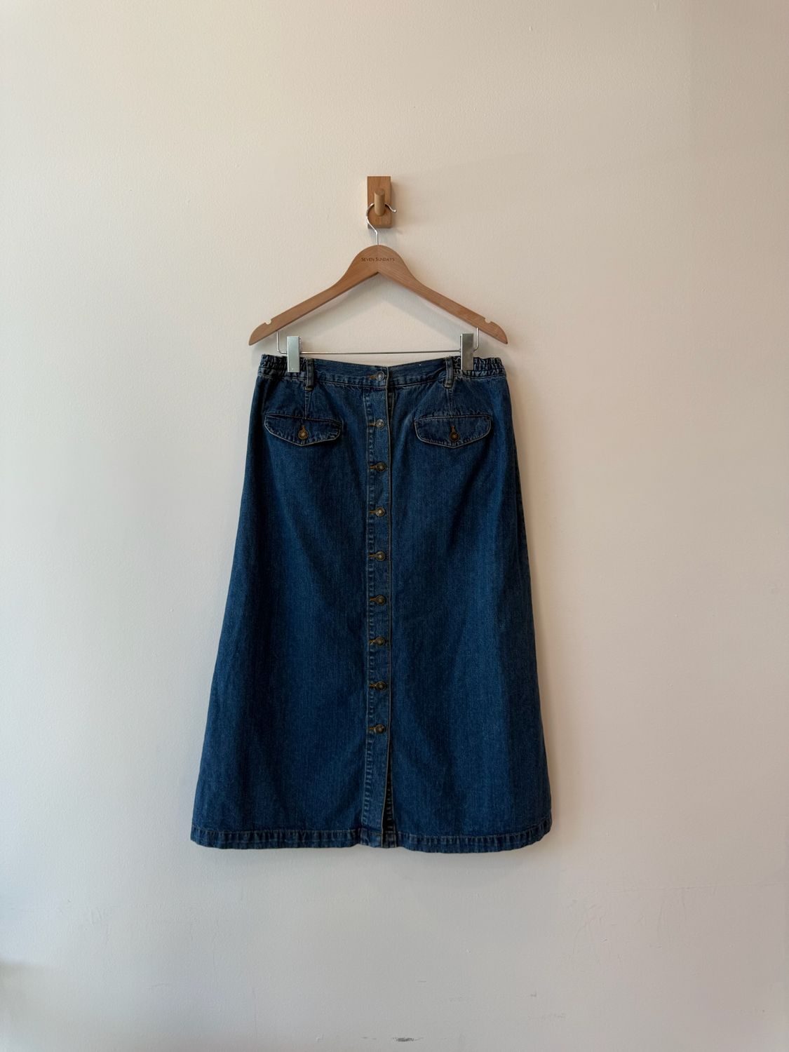 1A3 - Denim Button Skirt 90s 