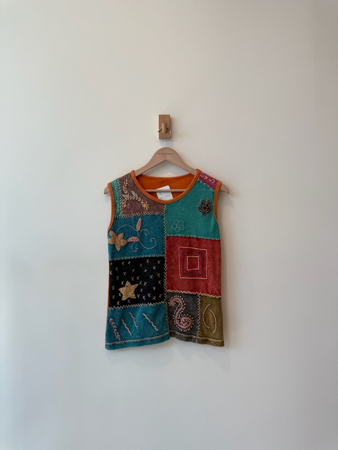 1A3 - Patchwork Embroidered Tank 