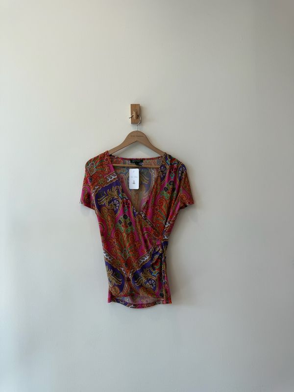 1A3 - Ralph Lauren Paisley Print Blouse 