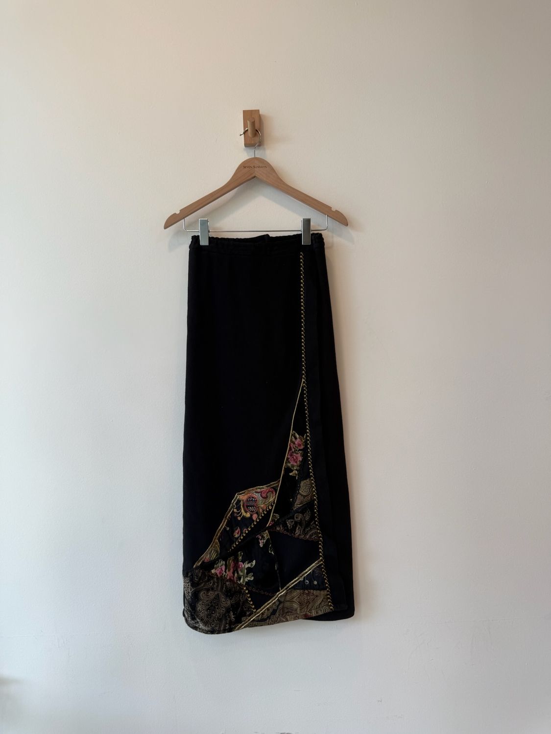 1A3 - Blk Patchwork Skirt 