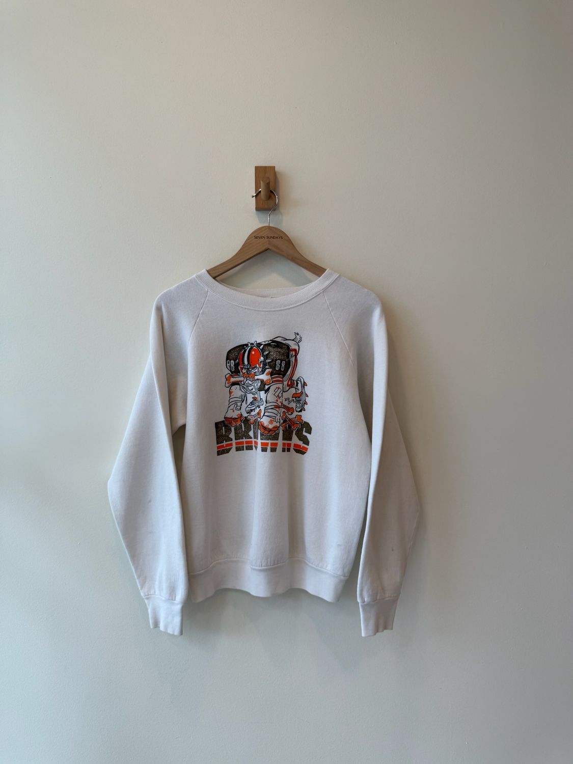 1A3 - Cleveland Browns Raglan Sleeve Crew 90s 