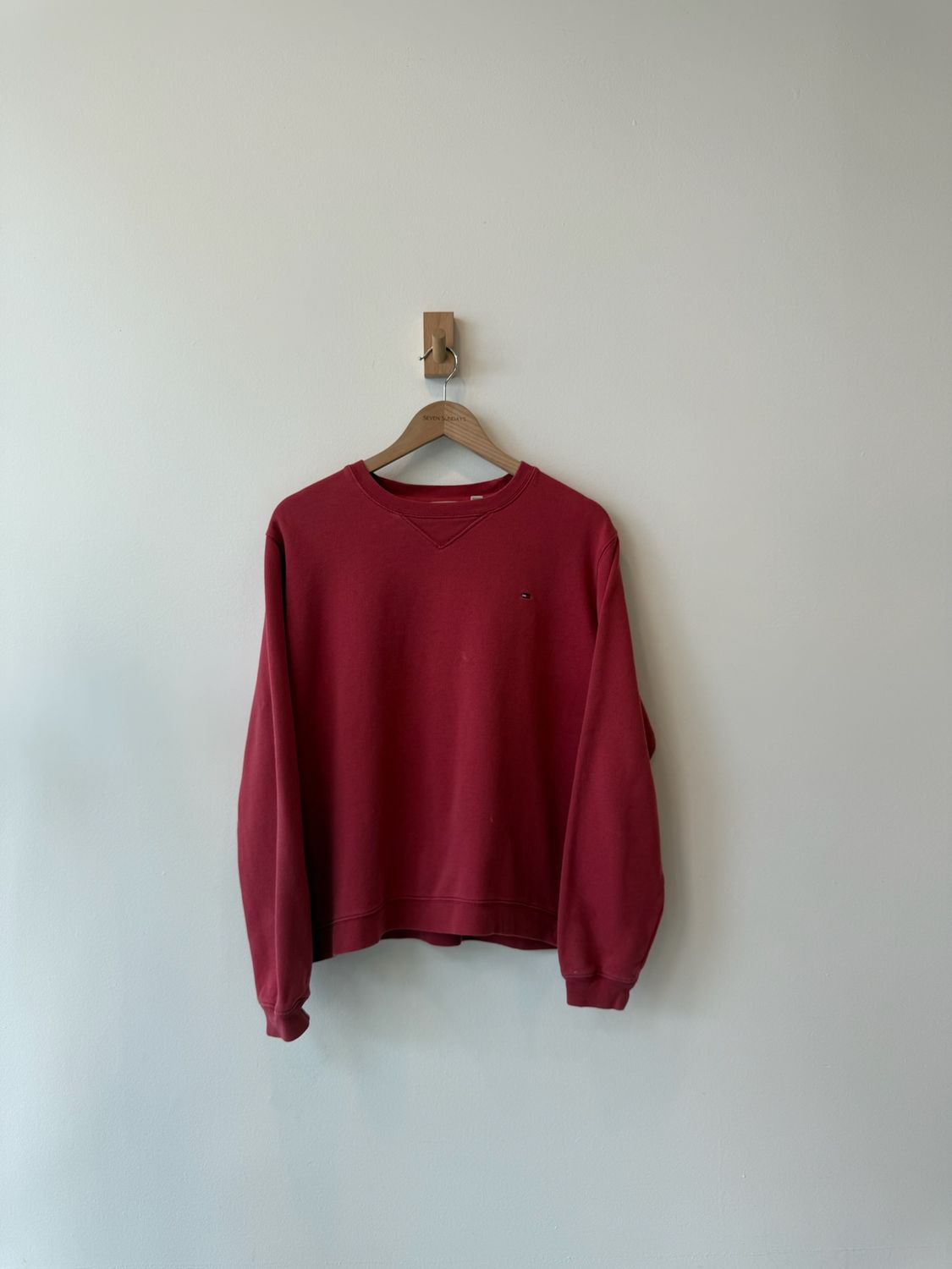 1A3 - Tommy Logo Crew Red 