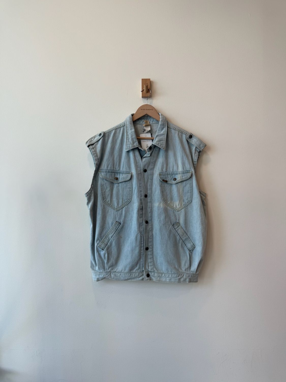 1A3 - Lee Made in Belgium Denim Vest 80s 