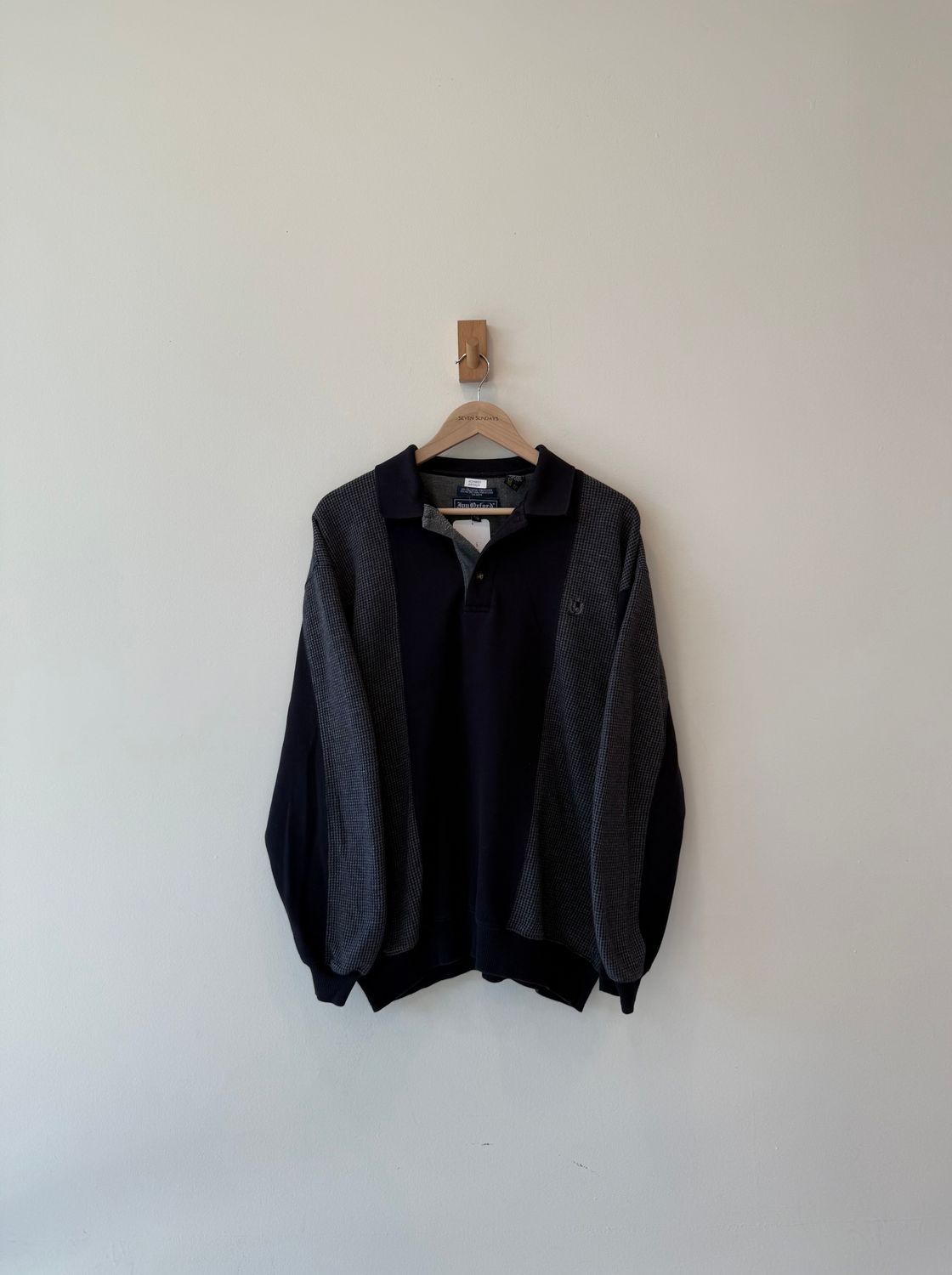 1A5 - Oxford Panel Collar Sweatshirt 90s 