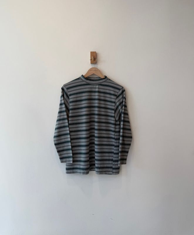 1A5 - Striped Grn Mockneck LS 90s