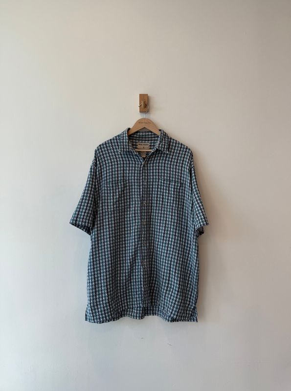 1A5 - Textured Plaid Button Shirt