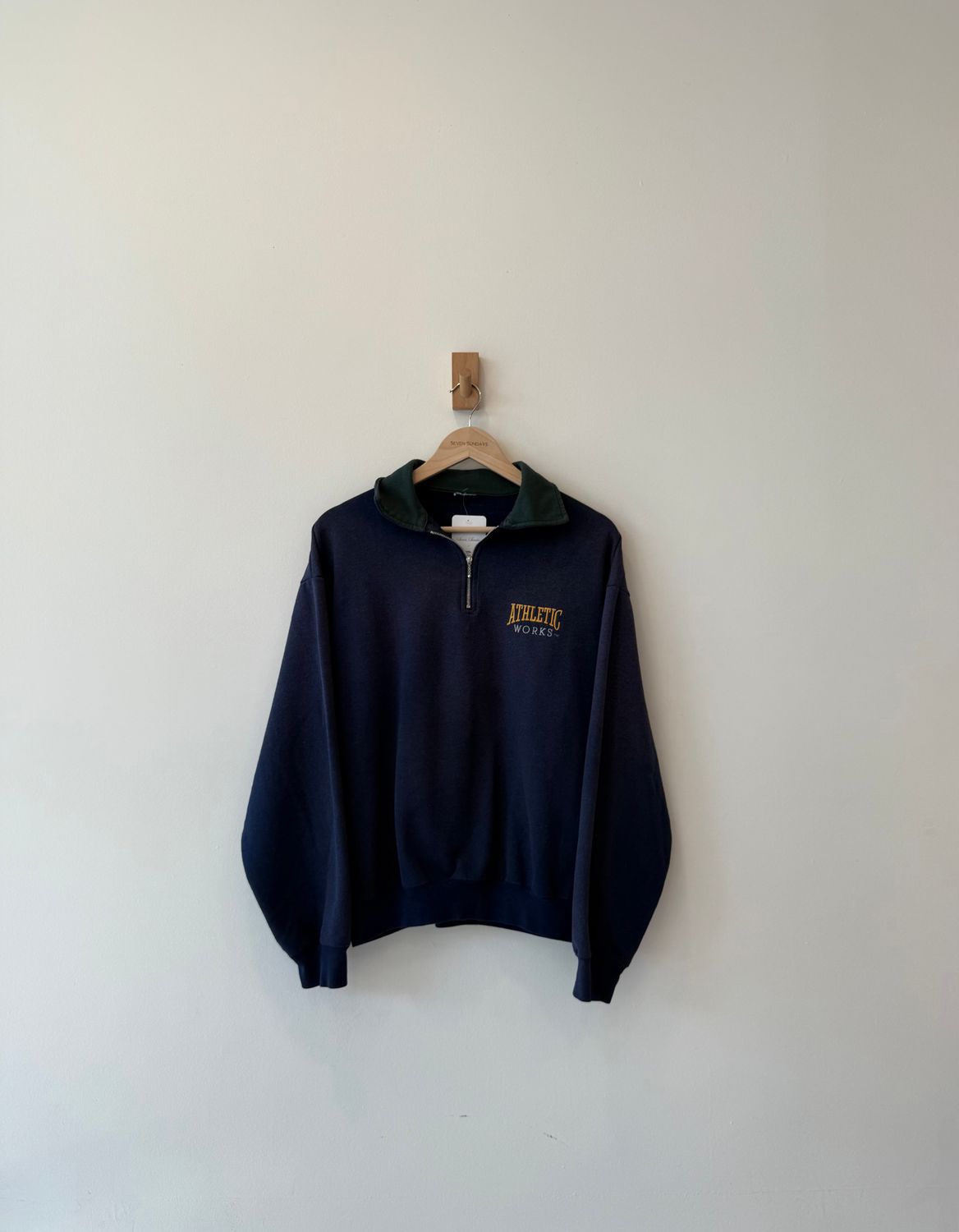 1A5 - Athletic Works 1/4 Zip Collar Crew 90s 