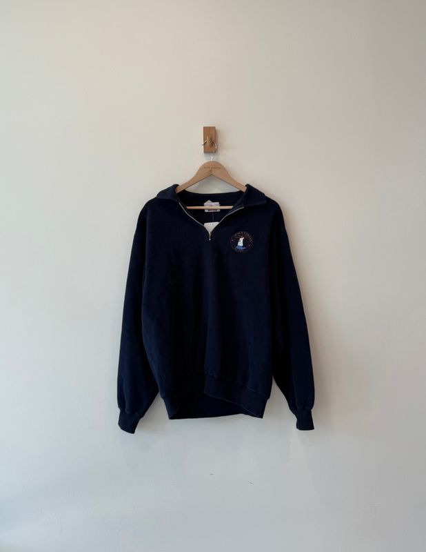 1A5 - PEI Textured 1/4 Zip Collar Sweatshirt 90s