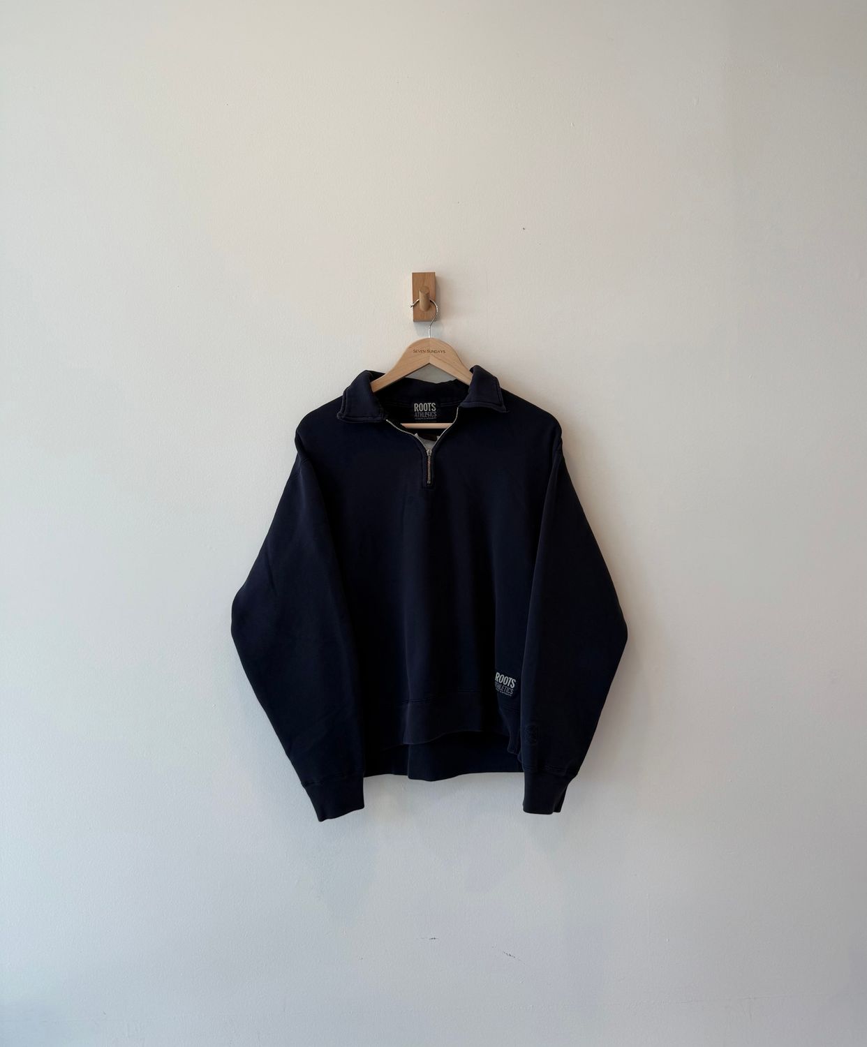 1A5 - Roots Ath 1/4 Zip Sweatshirt 90s