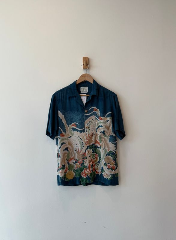 1A4 - Hawaiian Print Button Shirt 90s