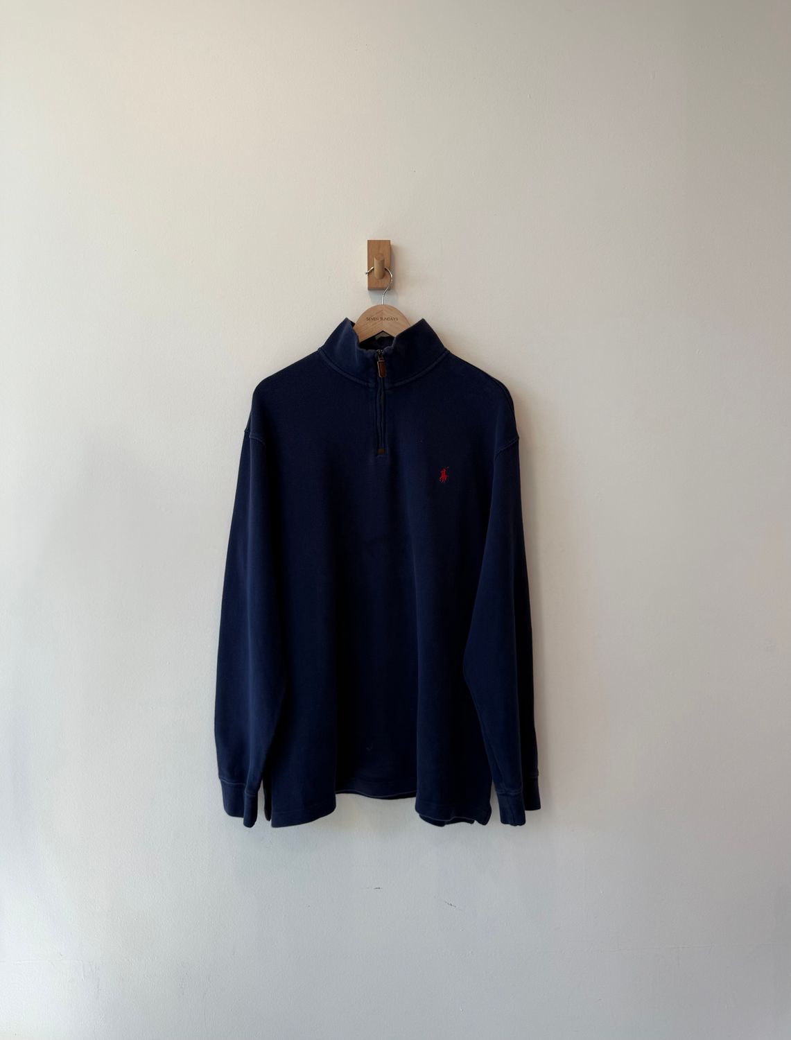 1A5 - Polo Ralph Lauren Red Pony 1/4 Zip Sweater 