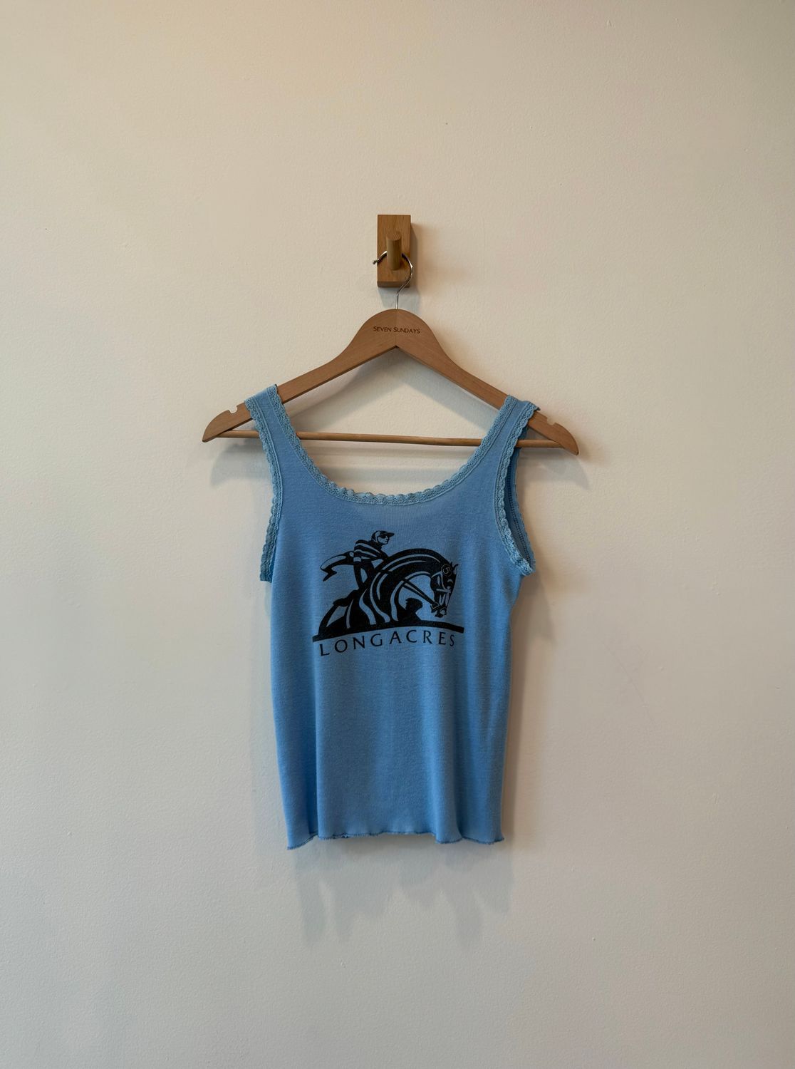 1A4 - Long Acres Lace Trim Tank 80s 
