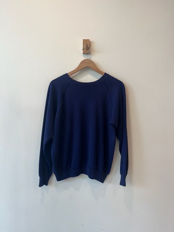 1A4 - Navy Raglan Crew 90s 